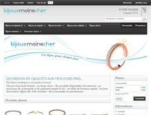 Tablet Screenshot of bijouxmoinscher.be